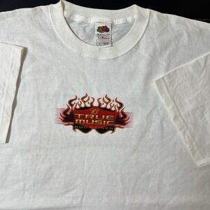 Vintage True Music Tour 2004 Budweiser Harley Davidson Graphic Tshirt Size XL